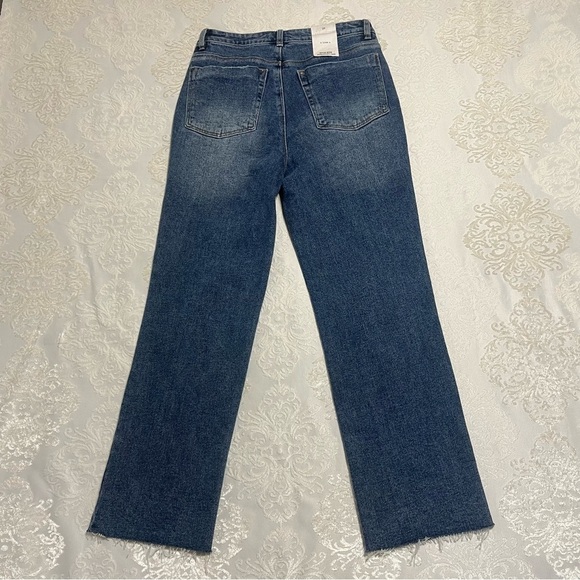 A loves A Straight Leg High Rise Jean NWT Medium Wash Size 29 - Picture 2 of 10